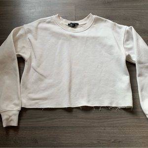 cropped sweatshirt